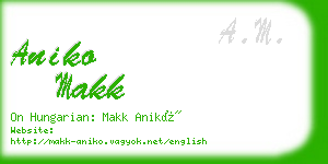 aniko makk business card